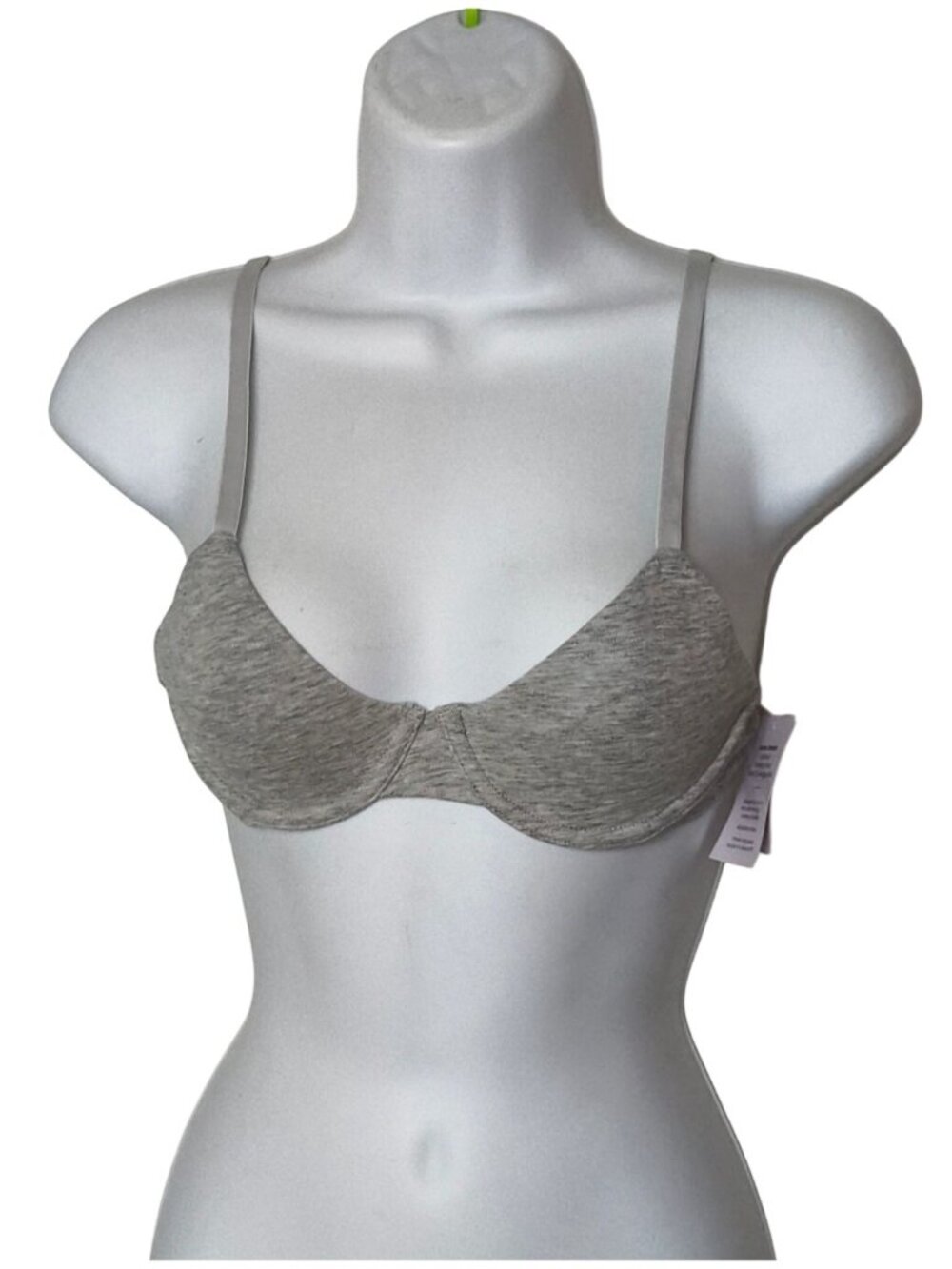 Auden Girls 32A  Demi Bra Gray Unlined Wire Support Adjustable Comfort NEW